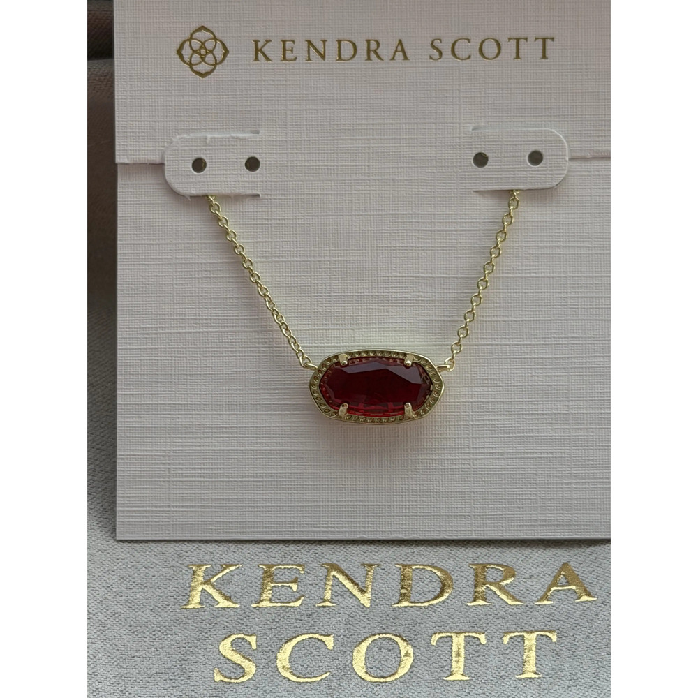 Kendra Scott Red Pendant Necklace